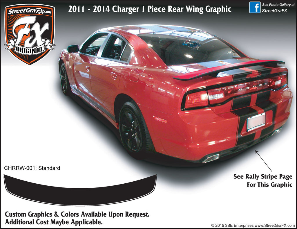 2011-2014 Dodge Charger Rear Wing Graphic
