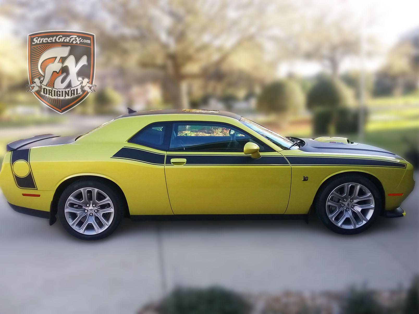 Challenger Rt Graphics Dodge Challenger Stripes, Racing Stripes, R/T Graphics – streetgrafx