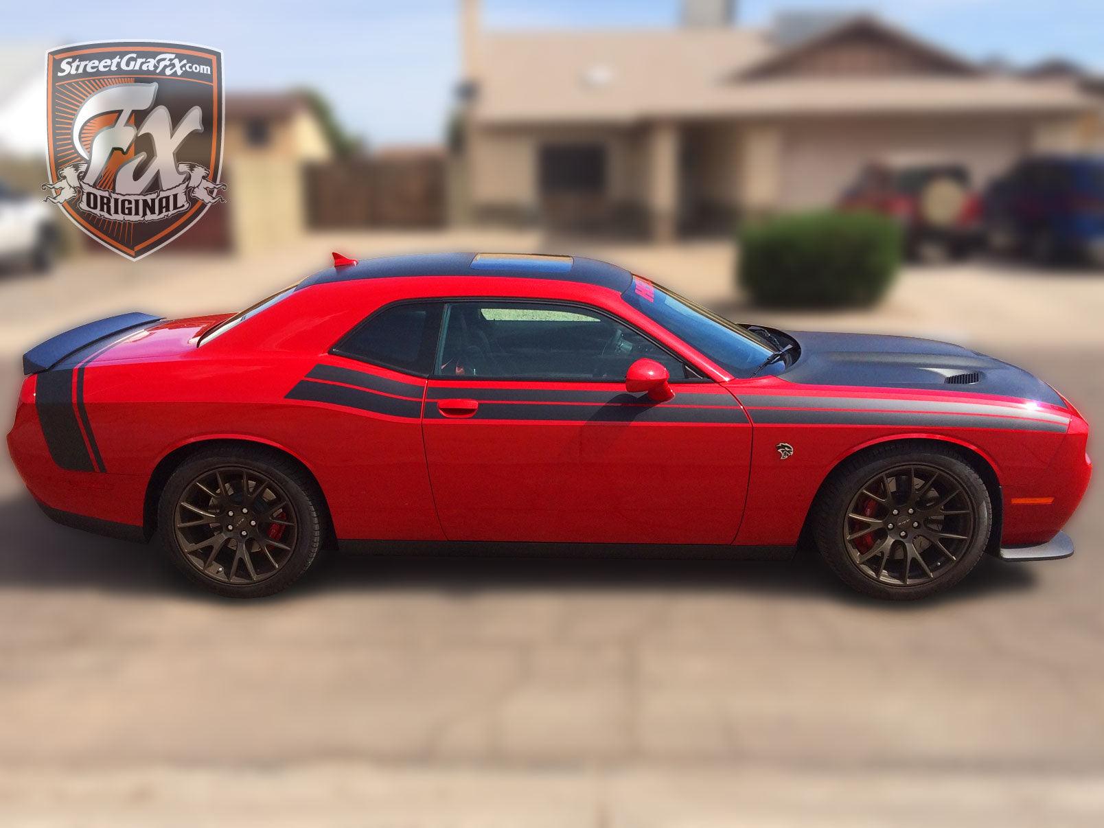 Challenger Rt Graphics Dodge Challenger Stripes, Racing Stripes, R/T Graphics – streetgrafx