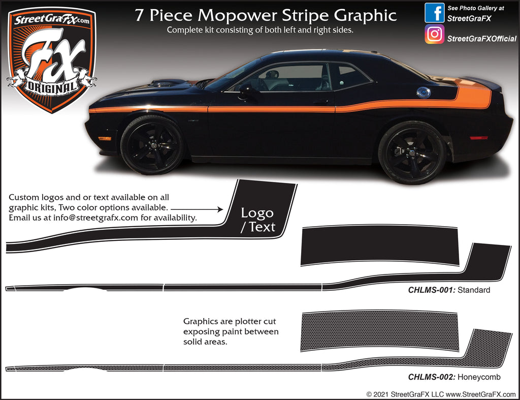 Dodge Challenger Large Custom Reaper Vinyl Decals – ztr graphicz