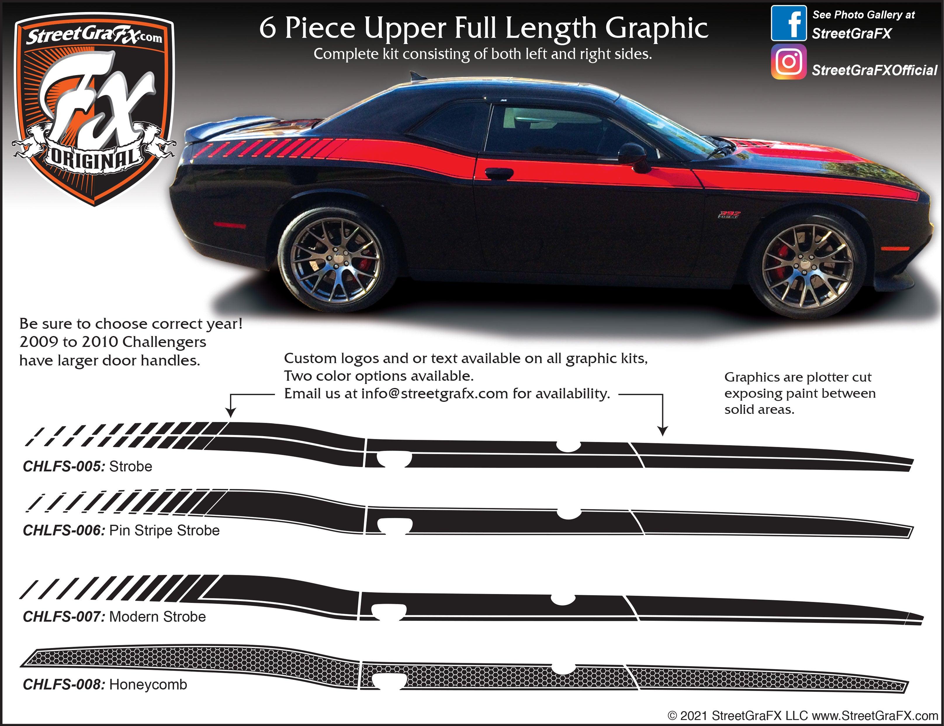 Dodge Racing Graphics Dodge Challenger Stripes, Racing Stripes, R/T Graphics – streetgrafx
