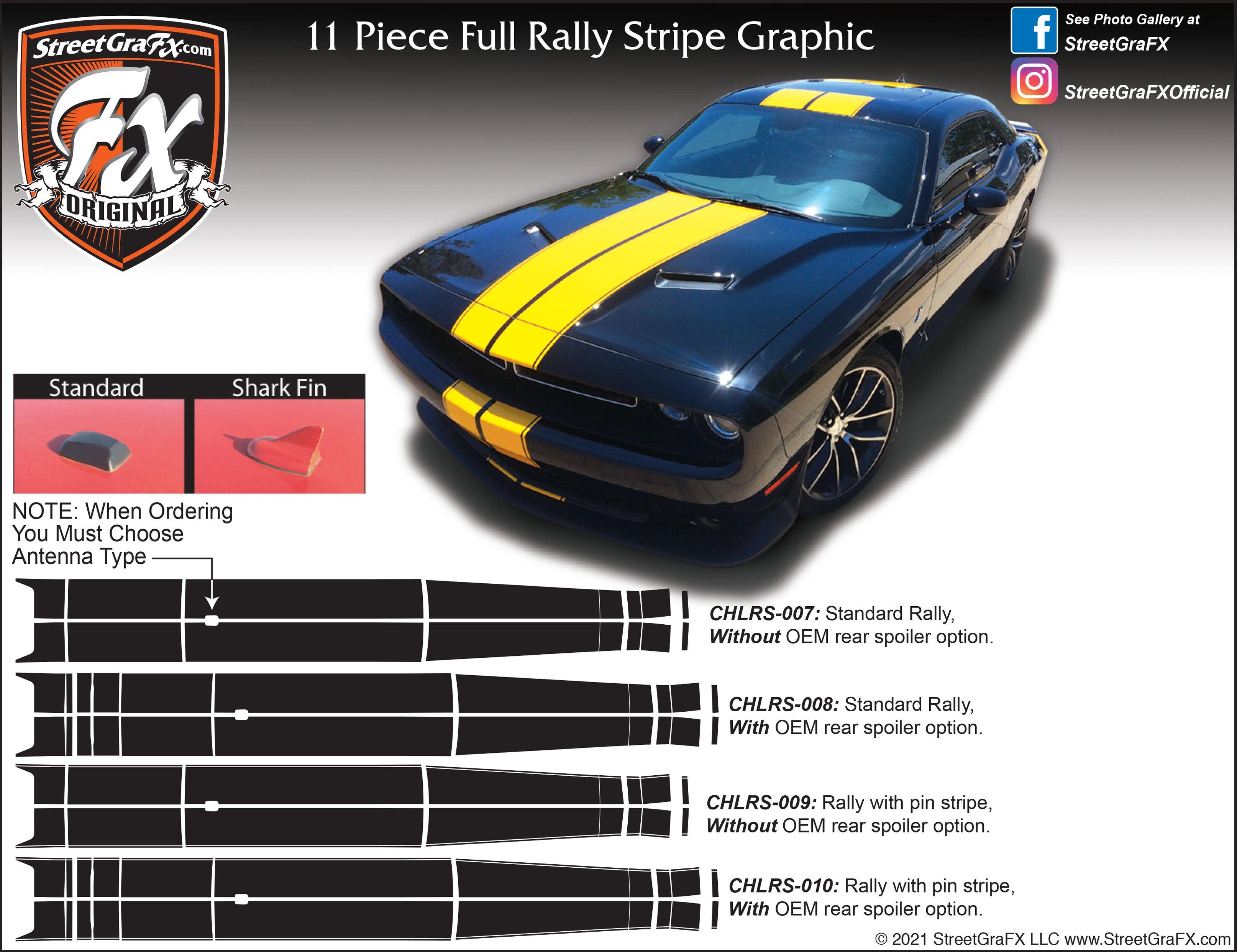 Challenger Rt Graphics Dodge Challenger Racing Stripes