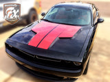 2015-2021 Dodge Challenger "T" Style Hood Complete Graphic Kit