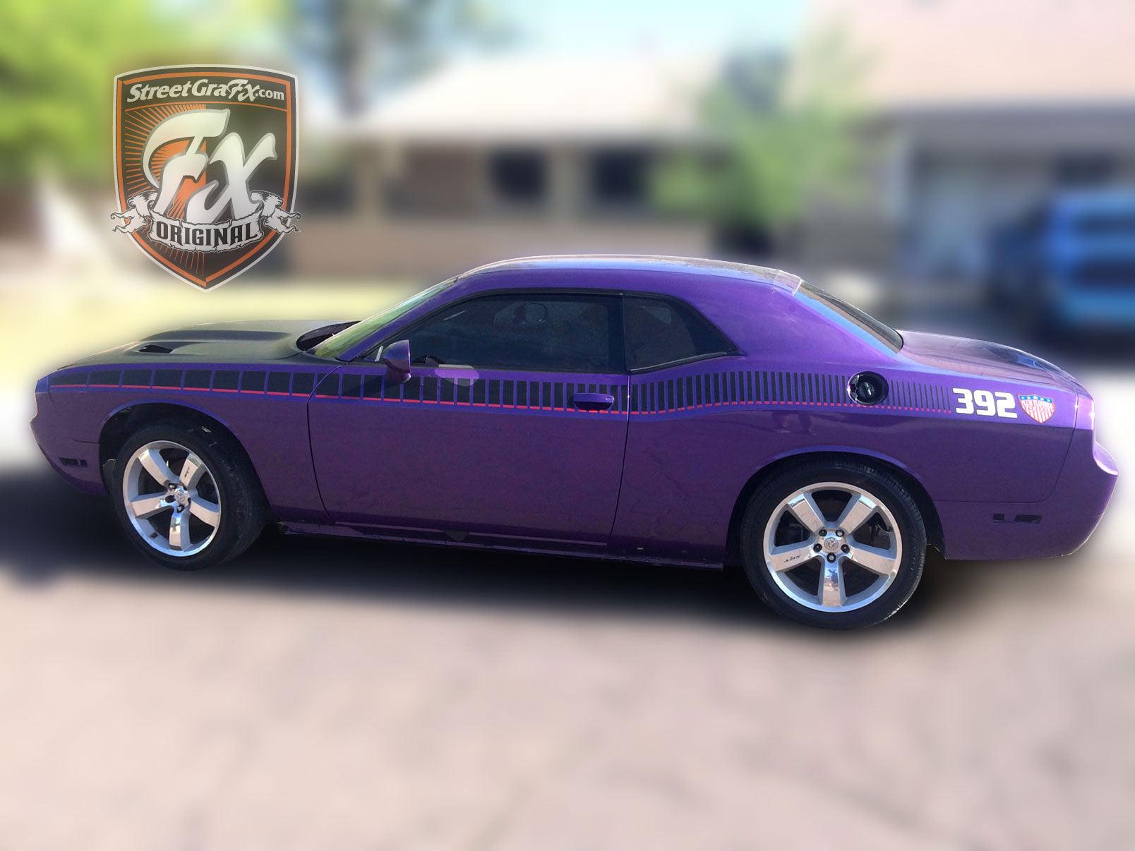thumbnail image 2 of Graphic Express QG-329 Side Stripe Decal Kit – 1970 Plymouth Barracuda / AAR Cuda – Licensed 2 of 4
