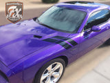 2009-2014 Dodge Challenger RT Style  Hash Mark Complete Graphic Kit "Left & Right Sides"